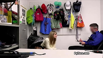 Fucking herself with the dildo she just stole