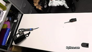 Fucking herself with the dildo she just stole Fucking herself with the dildo she just stole