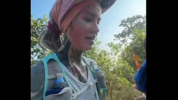 Trailrun fun while 25 km race with 1100 high meters in the mountains of chiang mai