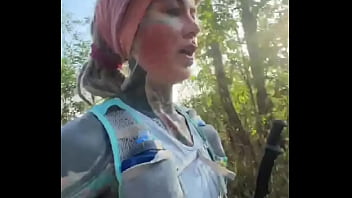 Trailrun fun while 25 km race with 1100 high meters in the mountains of chiang mai