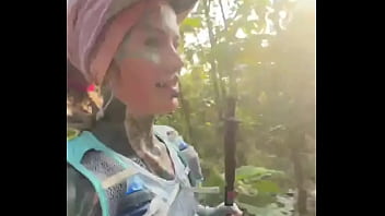 Trailrun fun while 25 km race with 1100 high meters in the mountains of chiang mai