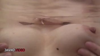 Luscious japanese beauty pleasures with passion in steamy soak Luscious japanese beauty pleasures with passion in steamy soak