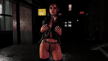 Young prostitute ellie williams lures customers by dancing in the rain