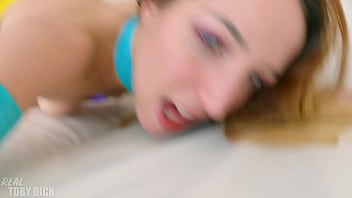 Liz rainbow gets throat and pussy railed