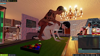 Comendo a safada no meio da festa