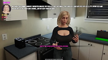 Big boobs blonde nailed