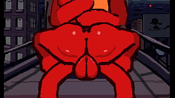 Horny red stickwoman