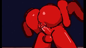 Horny red stickwoman