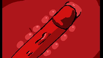 Horny red stickwoman