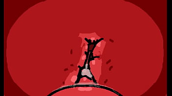 Horny red stickwoman