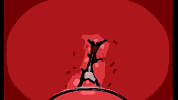 Horny red stickwoman