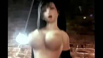 Black haired chicken jumps up and down