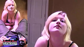 It's busty blonde faith hope grinding & fucking that hard cock