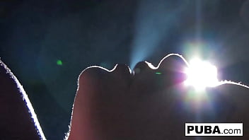 Hot blonde babe has some fun