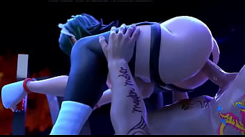 Realistic 3d animation iroha riding