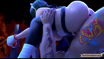 Realistic 3d animation iroha riding