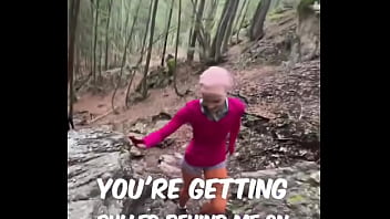 Climbing uphill on trail running is always exhausting carry me ️what’s your trick for getting through the