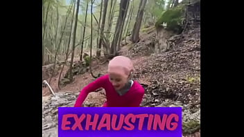 Climbing uphill on trail running is always exhausting carry me ️what’s your trick for getting through the