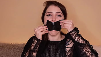Duck tape and gag ball masturbation Duck tape and gag ball masturbation