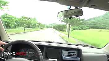 Passionate roadside pleasure with seductive jav actress