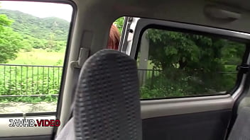 Passionate roadside pleasure with seductive jav actress