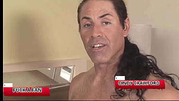 Cindy crawford meets her match and takes his monster cock