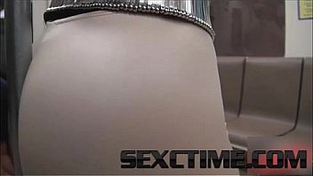 Horny chick fucks random at train station