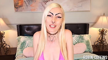 Split tongue dildo surprise