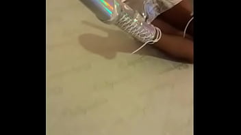 Total silver and fishnet pantyhosei am wearing beautiful ankle boots with very high heels silver black fishnet pantyho