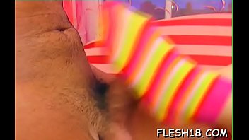 Legal age teenager in tights drilled hard