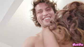 Jay's cum coats clara's tits after relentless pussy pounding fuck