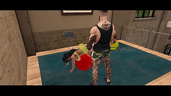 Girls gets fucked by personal trainer