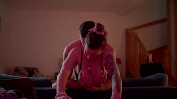 My lignerie got him horny so fucked me like a beast and cum on my face