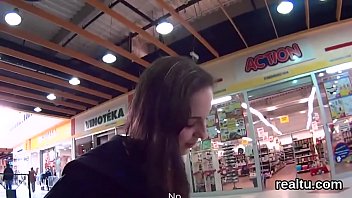 Stellar czech teen is seduced in the mall and reamed in pov