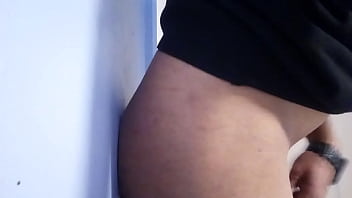 Hot Latino Guy Playing With Huge Dildo On Wall thumbnail