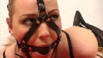 Beautiful blonde in ropes