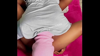 Ebony couples perform oral sex on the ground