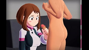 Ochako doesn't stop fucking all day in my house