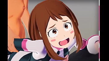 Ochako doesn't stop fucking all day in my house