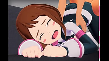 Ochako doesn't stop fucking all day in my house