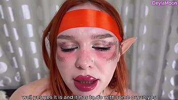 Sexy elf sees a human dick for the first time ly fucks in holes