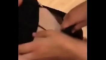 Girl gets her ass flossed 4 free