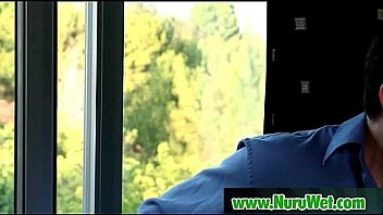 Japanese nuru massage and sexual tension on air matress 25