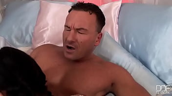 Long hot deep throat action