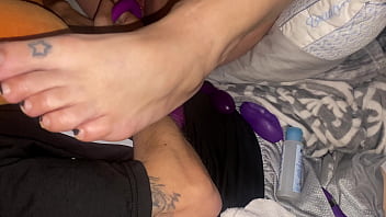 Play with her as long as you want super sexy hottie submits to guy using sextoys