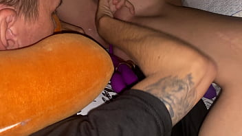 Play with her as long as you want super sexy hottie submits to guy using sextoys