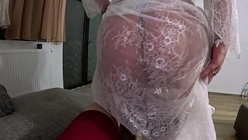 Face fucking and cum play while wearing a sexy satin robe 273 preview