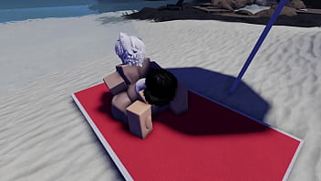 Roblox whore seen naked in a beach and gets fucked~ Roblox whore seen naked in a beach and gets fucked~