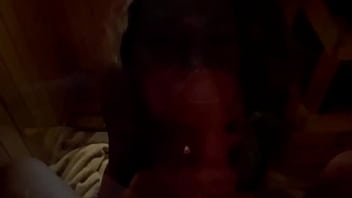 Monika fox sucks dick in the sauna