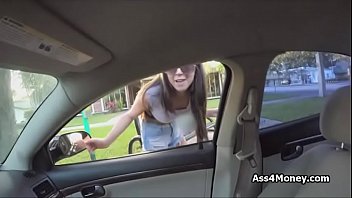 Beauty on my thick cock by pool